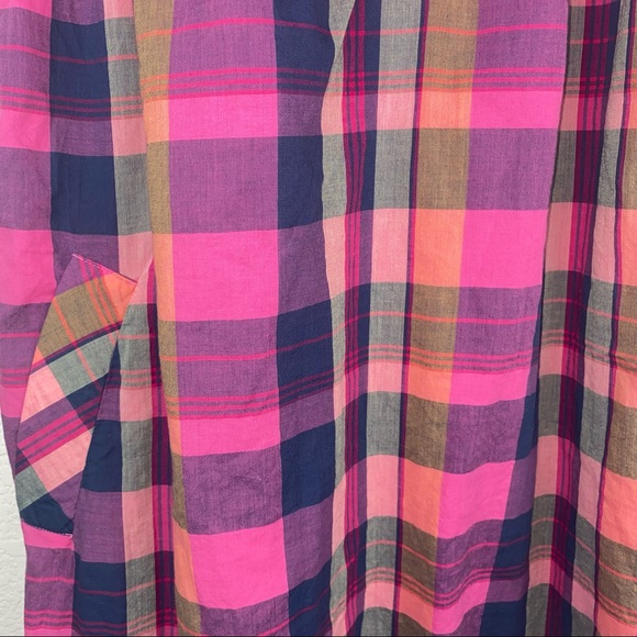 VS PINK Bright Plaid Sundress Mini Dress w/Pockets - Picture 4 of 10